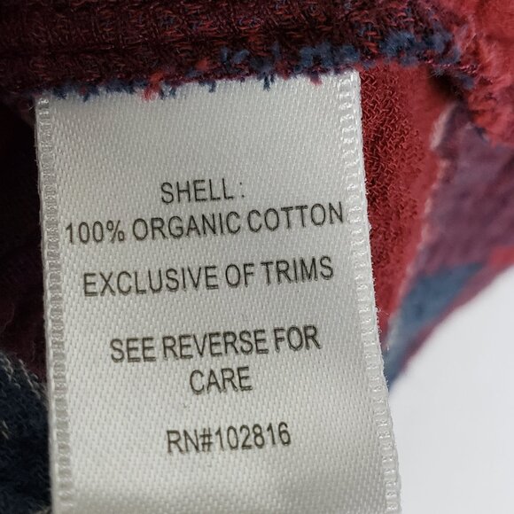 Garnet Hill Plaid Shirt Organic Cotton Button Up size 8 Gauze - Picture 6 of 10